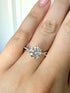 MJ-109 Olivia Round Cut Moissanite Solitaire Engagement Ring stylish jewelry Anniversary Ring