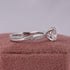 MJ-108 2 Carat Lab Grown Diamond Twisted Pavé Engagement Ring stylish jewelry Anniversary Ring