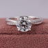 MJ-108 2 Carat Lab Grown Diamond Twisted Pavé Engagement Ring stylish jewelry Anniversary Ring