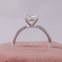 MJ-108 2 Carat Lab Grown Diamond Twisted Pavé Engagement Ring stylish jewelry Anniversary Ring