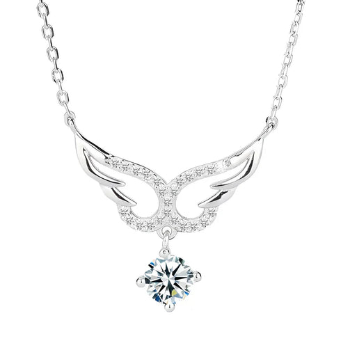 MJ-25 Celestial Wings Moissanite Pendant