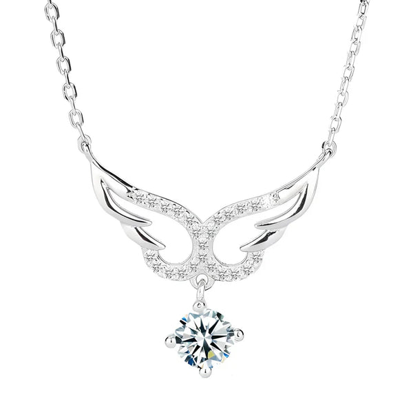 MJ-25 Celestial Wings Moissanite Pendant