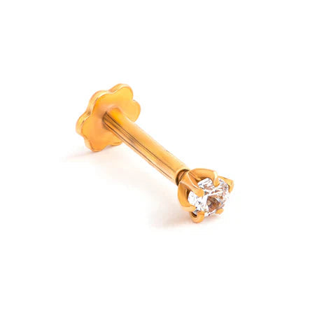 MJ-306 Moissanite Diamond Nose Stud Gold