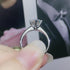 MJ-106 Classic 925 Sterling Silver Moissanite Ring stylish jewelry Anniversary Ring
