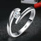 MJ-109 Classic 925 Sterling Silver Moissanite Ring stylish jewelry Anniversary Ring