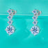 MJ-58 Silver 925 Original Moissanite Diamond Test Past Wedding Drop EarringsJewelry