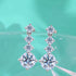 MJ-58 Silver 925 Original Moissanite Diamond Test Past Wedding Drop EarringsJewelry