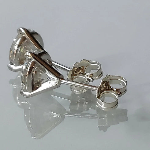 MJ-70 D Color Moissanite Lab Diamond Stud Earring For Women 925 Sterling Silver Wedding Engagement Ear Studs Jewelry