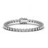 MJ-17 Valentine's Day Gifts For Love Forever Shine Charu Jewels White Gold Finished 925 Sterling Silver Ladies Tennis Bracelets Studded